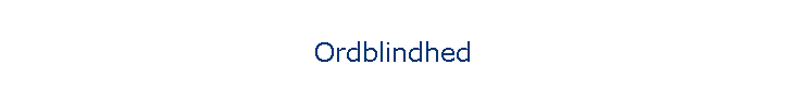 Ordblindhed