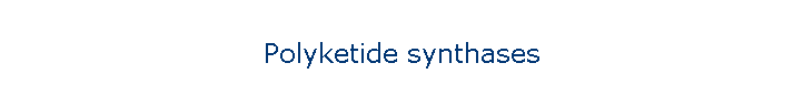 Polyketide synthases