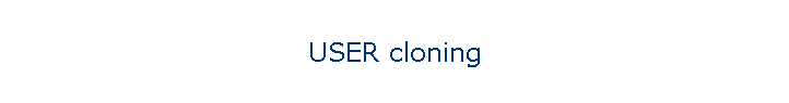 USER cloning